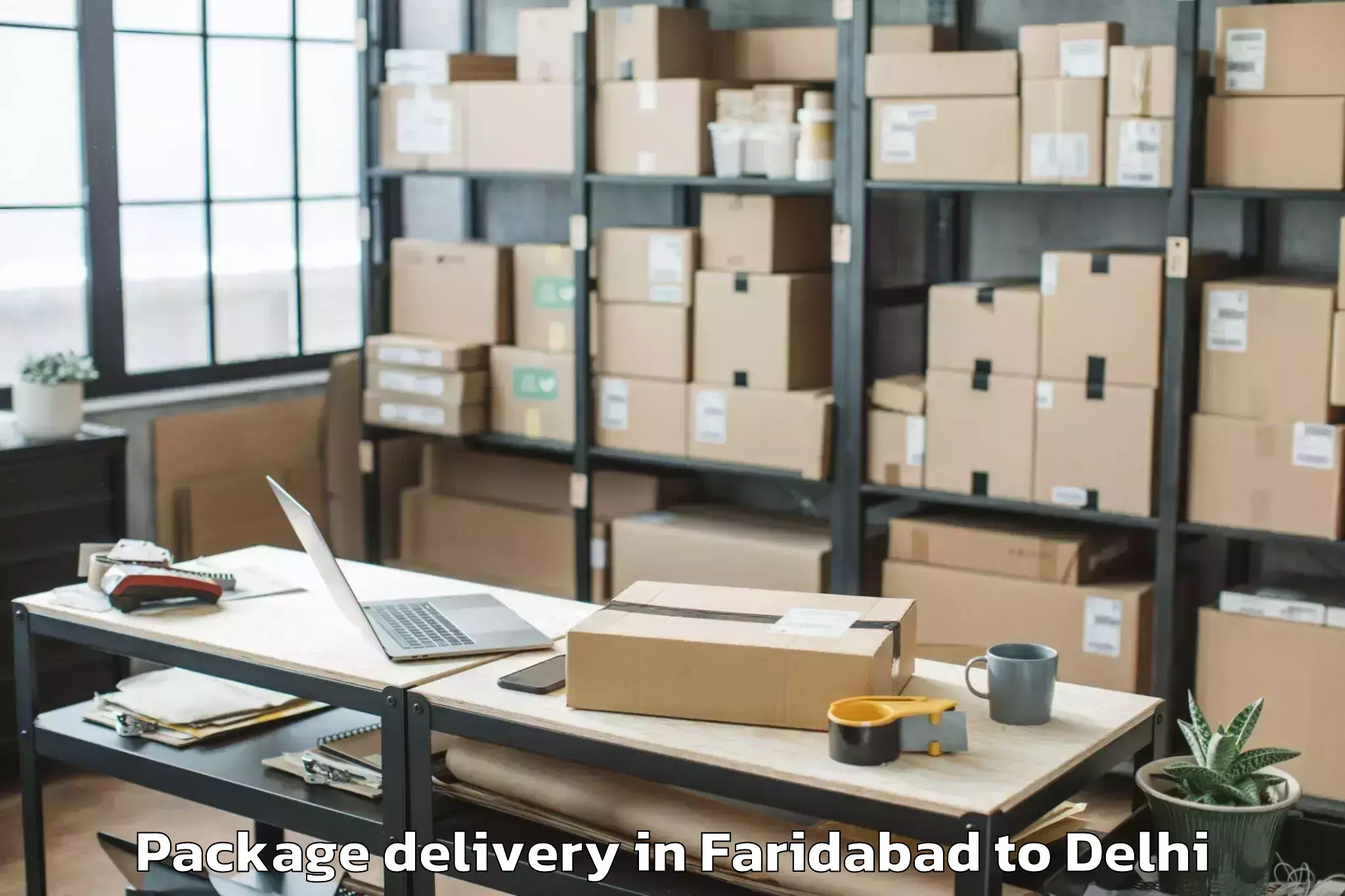 Quality Faridabad to Aggarwal City Mall Pitampura Package Delivery